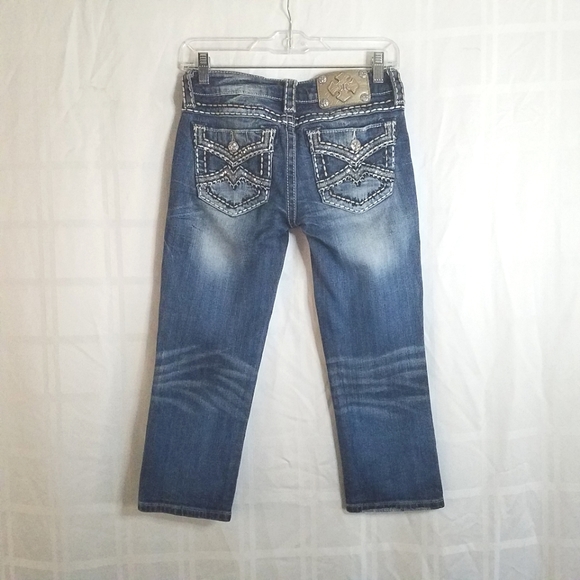 Miss Me Jeans Women Size 25 Capris Signature Cuffed - Picture 2 of 11